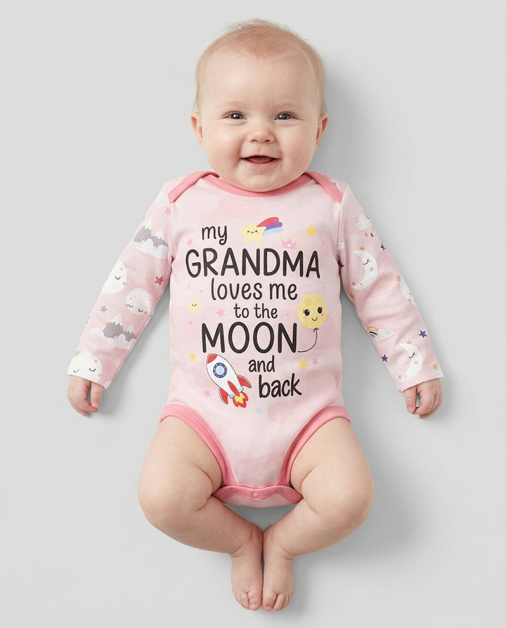 My Grandma Loves Me To The Moon And Back Bamboo Bodysuit