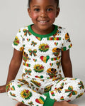 Juneteenth Girl I Am Black History Bamboo Two Piece Short Sleeve Pajama Set