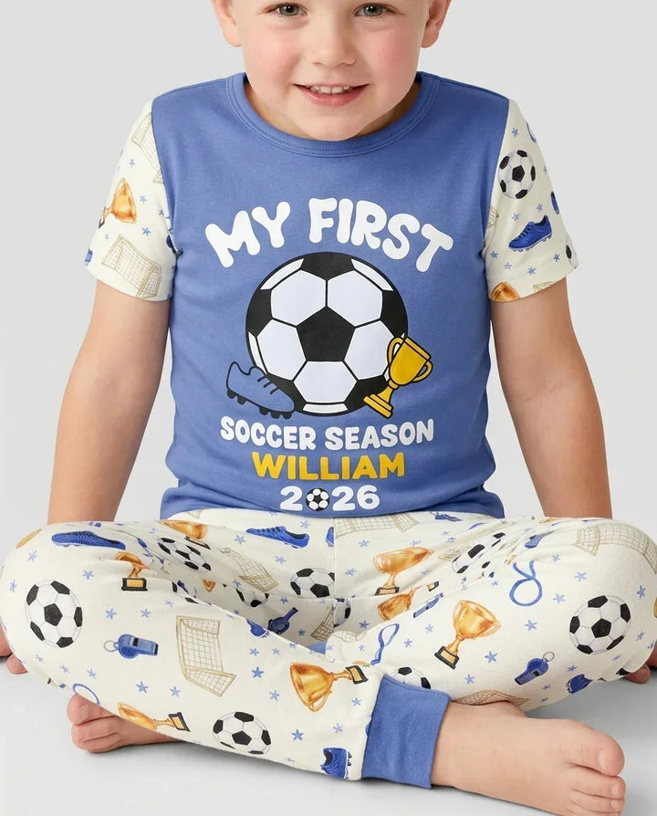 Zweiteiliges, kurzärmliges Pyjama-Set mit Marienkäfern