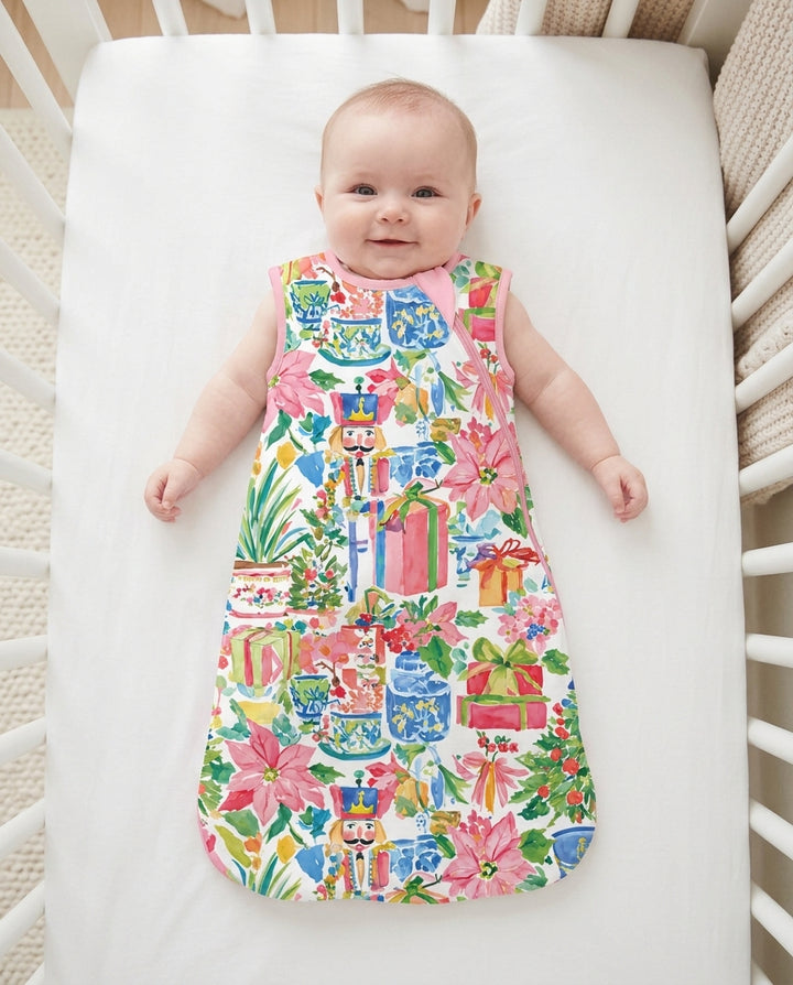 Watercolor Nutcracker Holiday Bamboo Sleep Bag