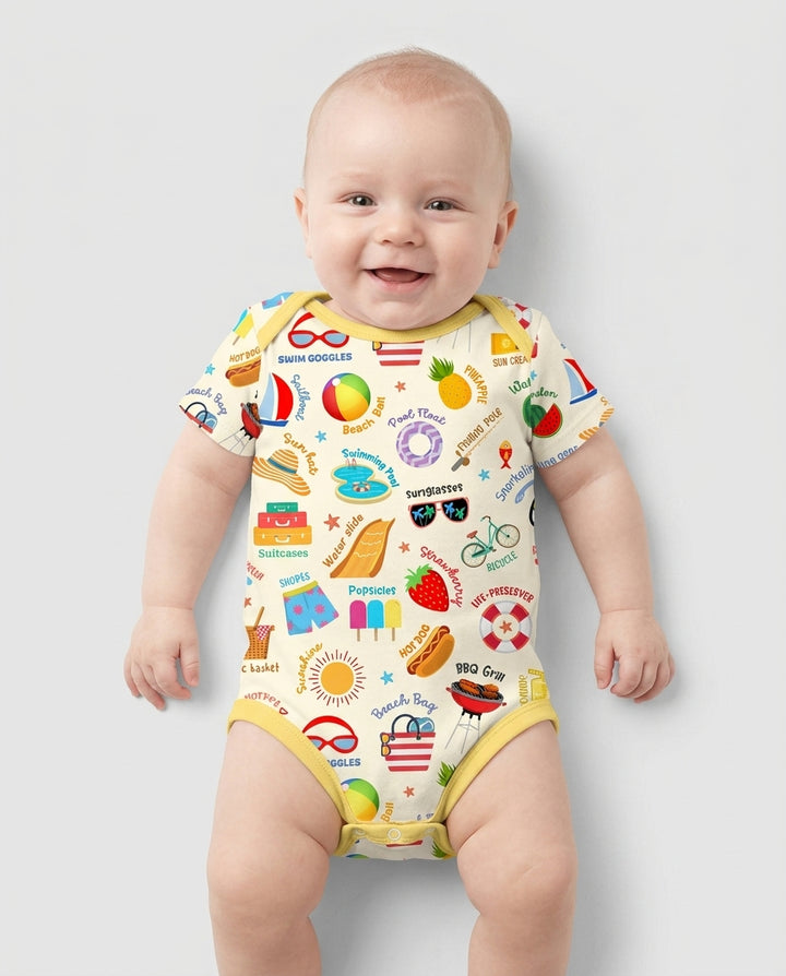 Gerippte Babykleidung mit individuellem Foto - Weich &amp; Skizzenhaft