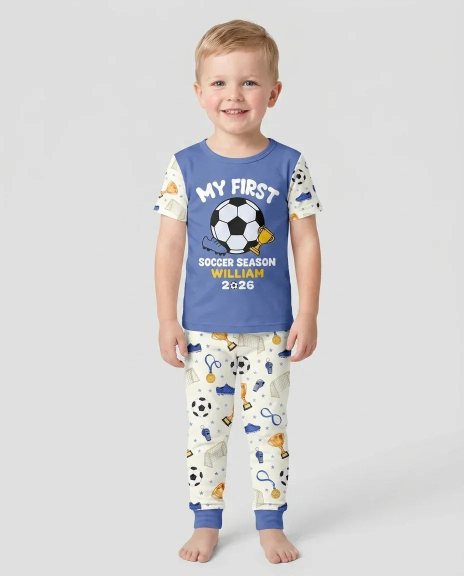 Zweiteiliges, kurzärmliges Pyjama-Set mit Marienkäfern