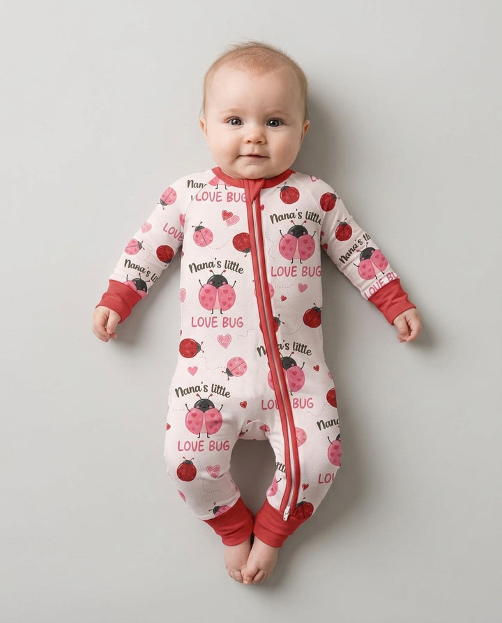 Personalized Grandma's Little Love Bug Bamboo Convertible Zippy