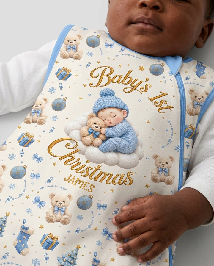 Baby First Christmas Bamboo Sleep Bag