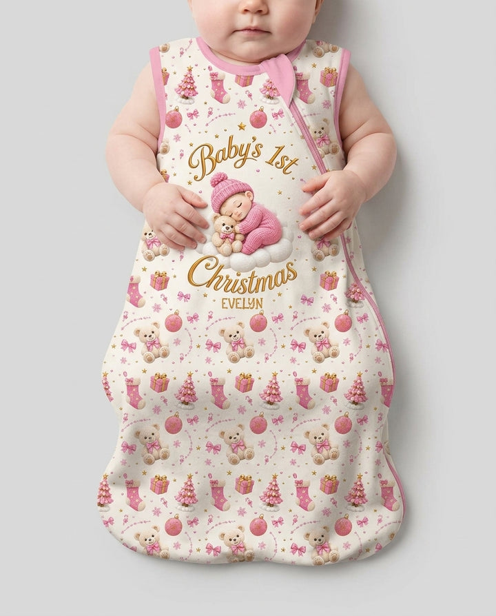 Baby First Christmas Bamboo Sleep Bag