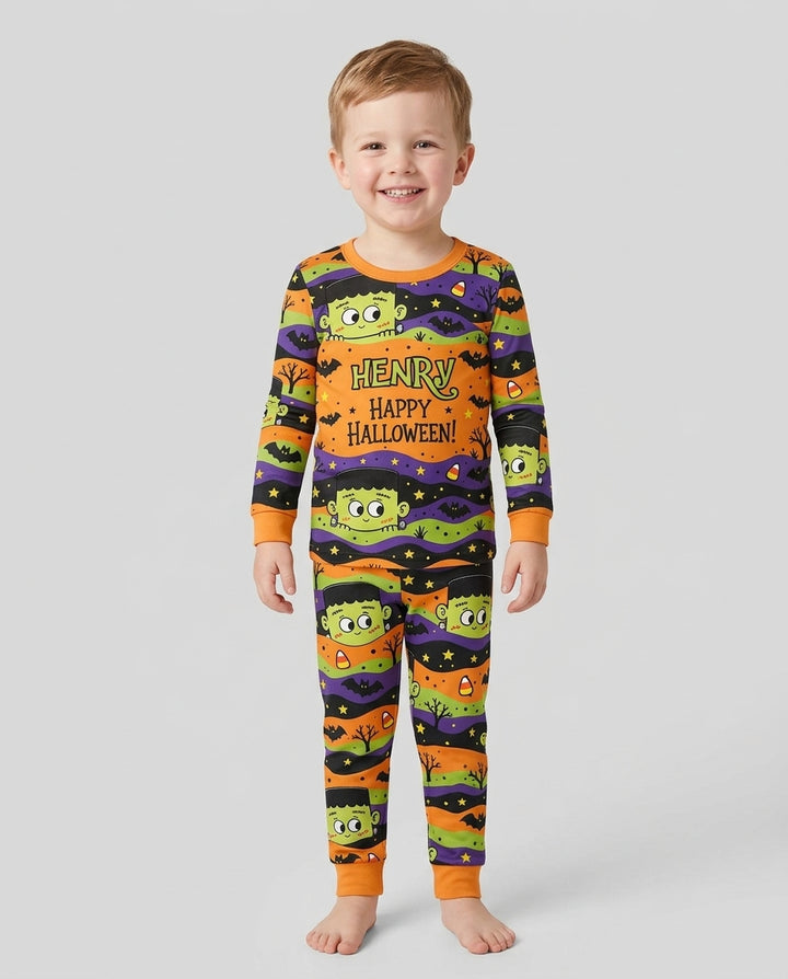 Eek Halloween Bamboo Two Piece Long Sleeve Pajama Set