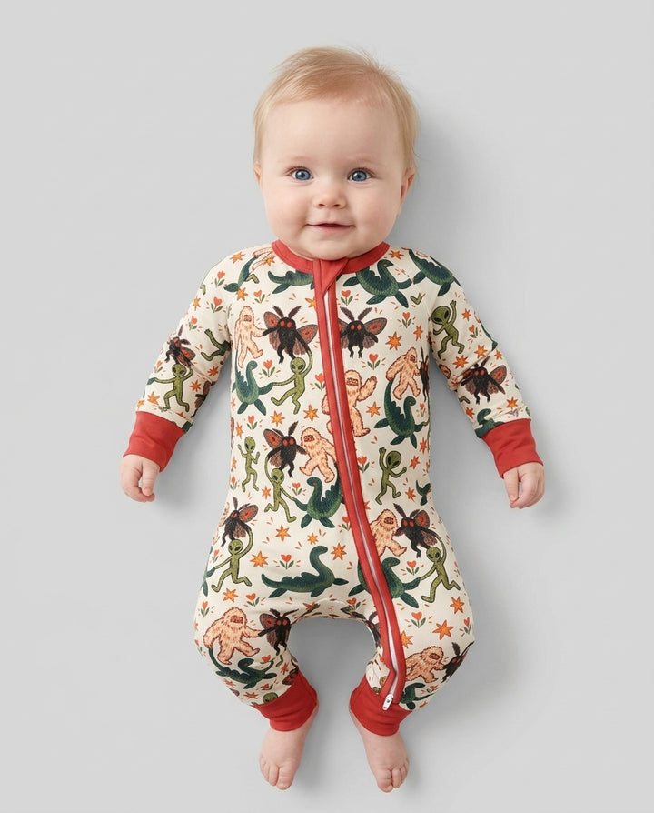 Dancing Cryptids Bamboo Convertible Zippy