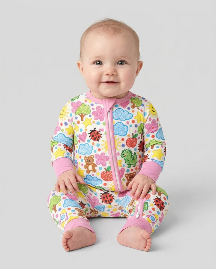 Baby Cute Draw Bamboo Convertible Zippy