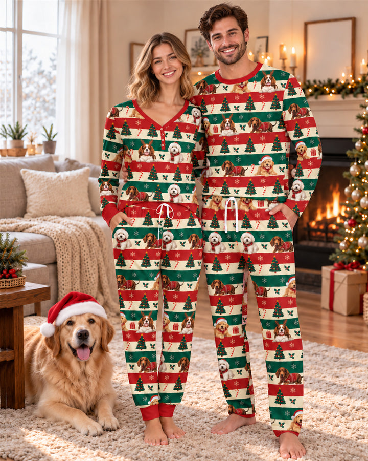 Dog Lover Christmas Bamboo Men's Pajama Set