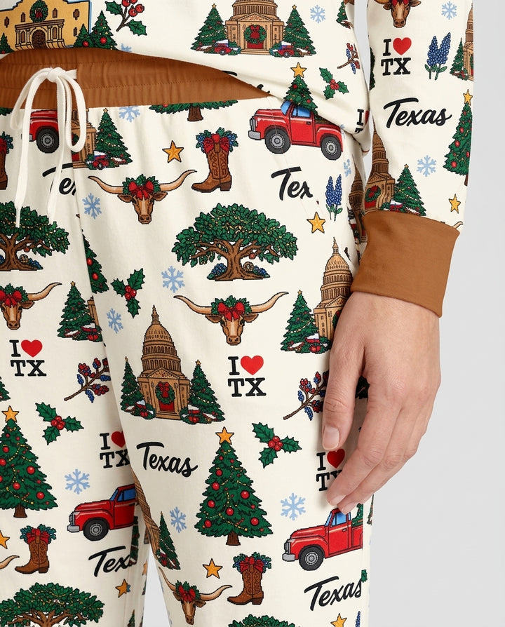 Christmas In Texas Bamboo Women Pajama Set