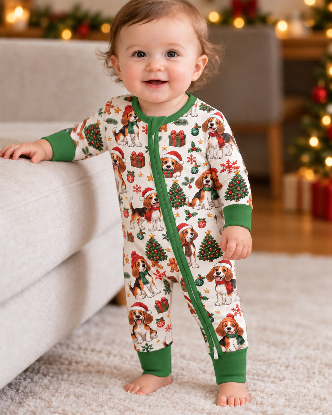 Santa Paws Beagle Bamboo Convertible Zippy