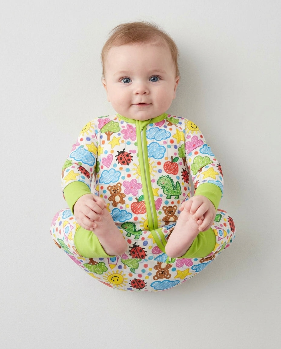 Baby Cute Draw Bamboo Convertible Zippy