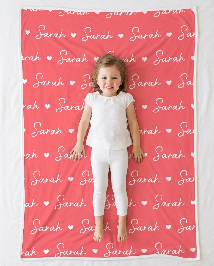 Sweetheart Script Bamboo Blanket