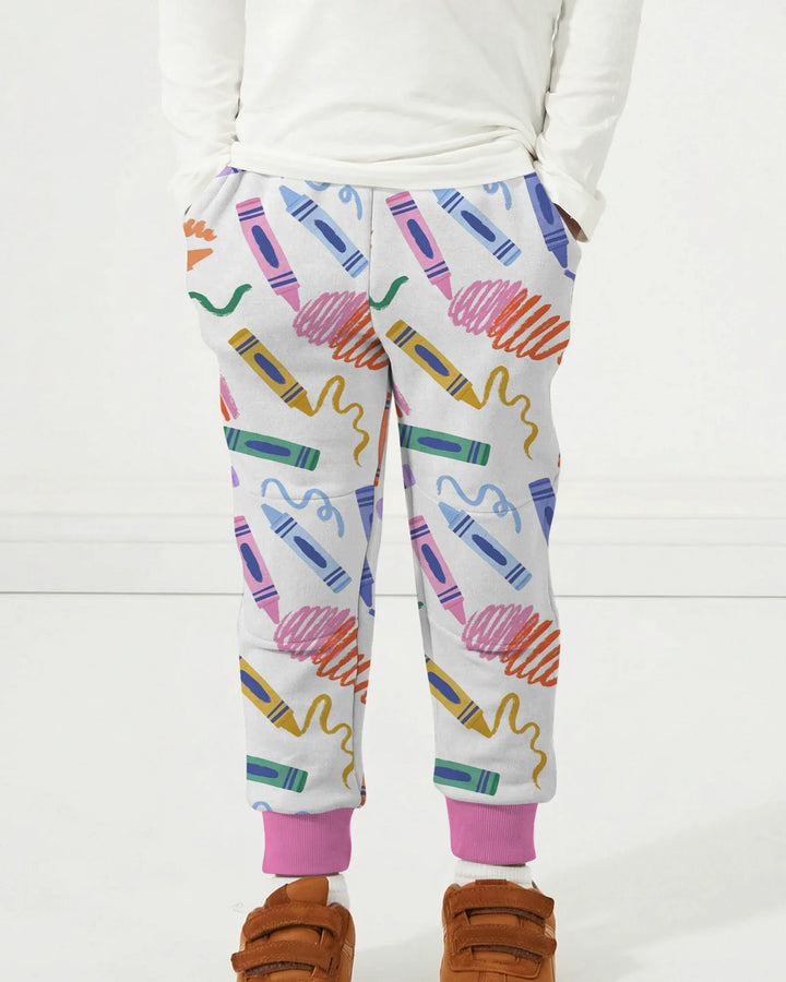 Crayon Chaos Bamboo Jogger