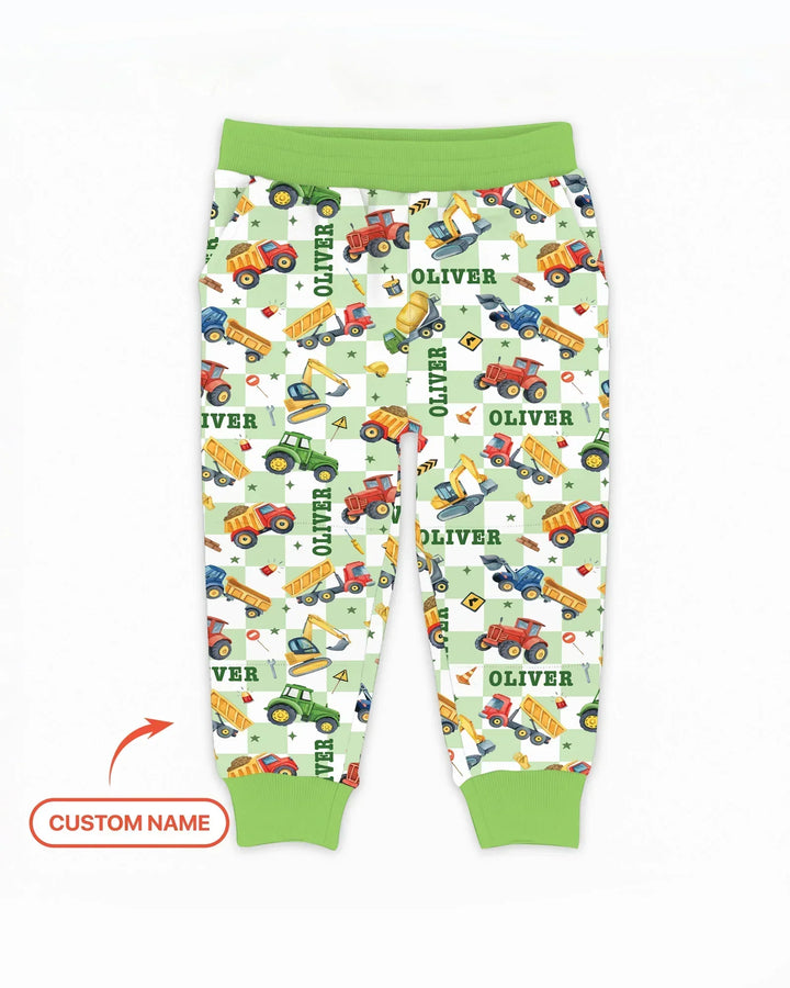 Jogginghose aus Bambus mit individuellem Namen „Under Construction“