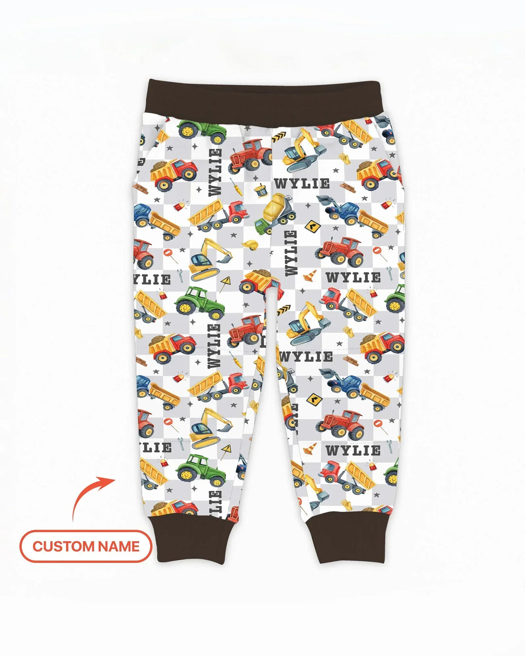 Jogginghose aus Bambus mit individuellem Namen „Under Construction“