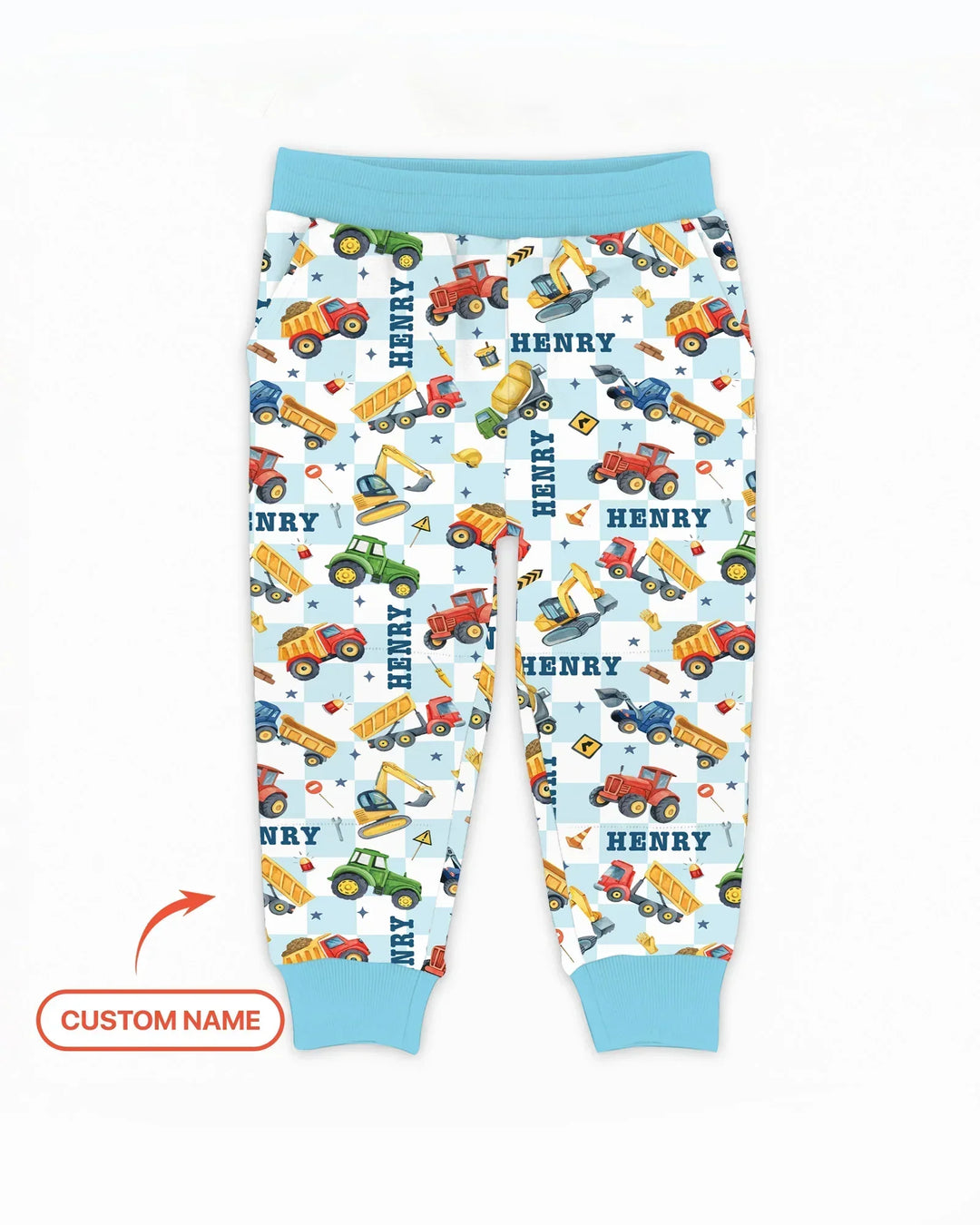 Jogginghose aus Bambus mit individuellem Namen „Under Construction“
