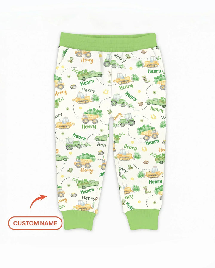 Konstruktion St. Patrick's Day Personalisierter Name Bambus Jogger