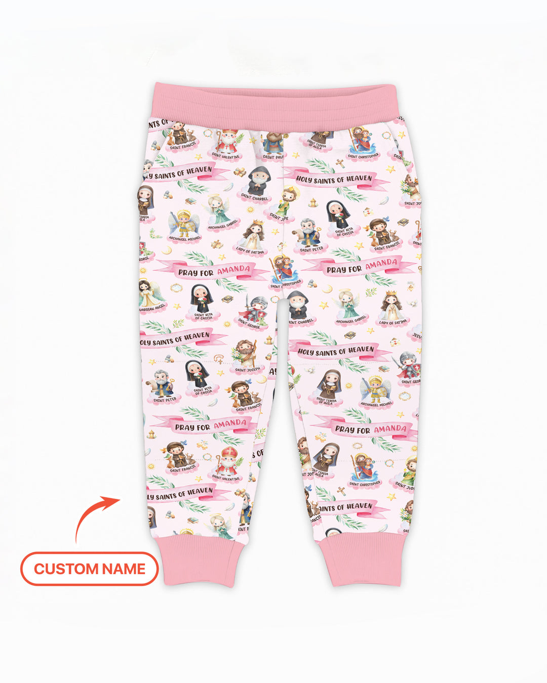 Holy Saints of Heaven Custom Name Bamboo Jogger