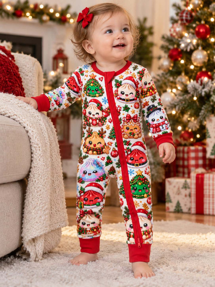 Kawaii Christmas Dumpling Collection Bamboo Convertible Zippy
