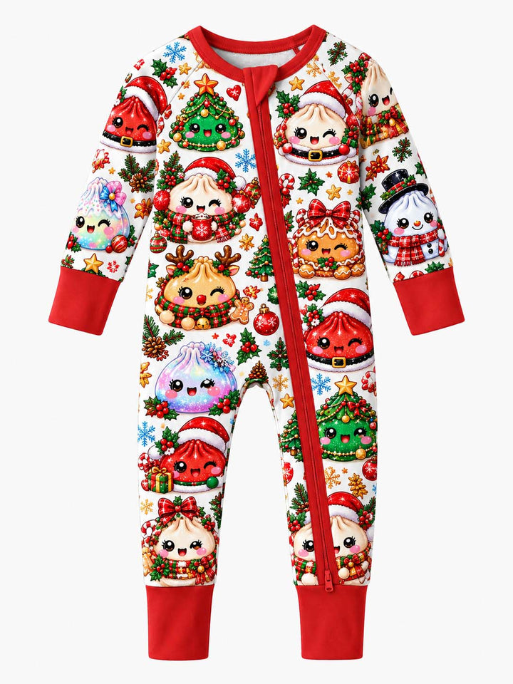 Kawaii Christmas Dumpling Collection Bamboo Convertible Zippy