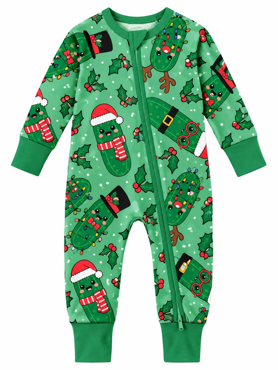 Kawaii Christmas Pickle Friends Bamboo Convertible Zippy