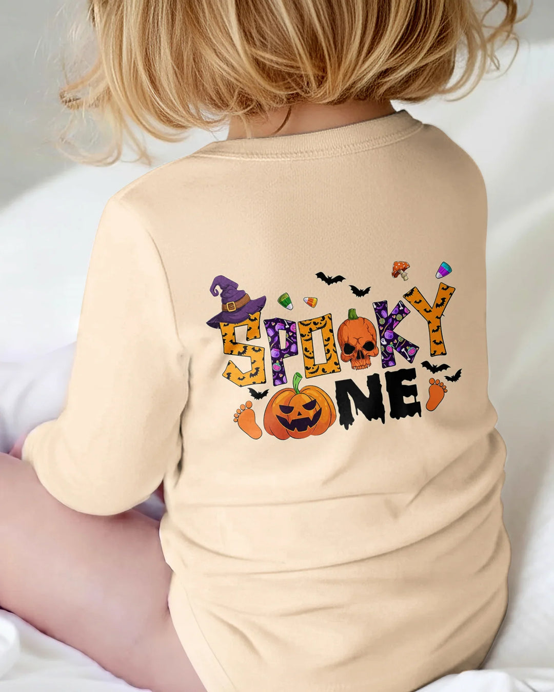 Personalized Spooky One First Birthday Halloween Bamboo Bodysuit