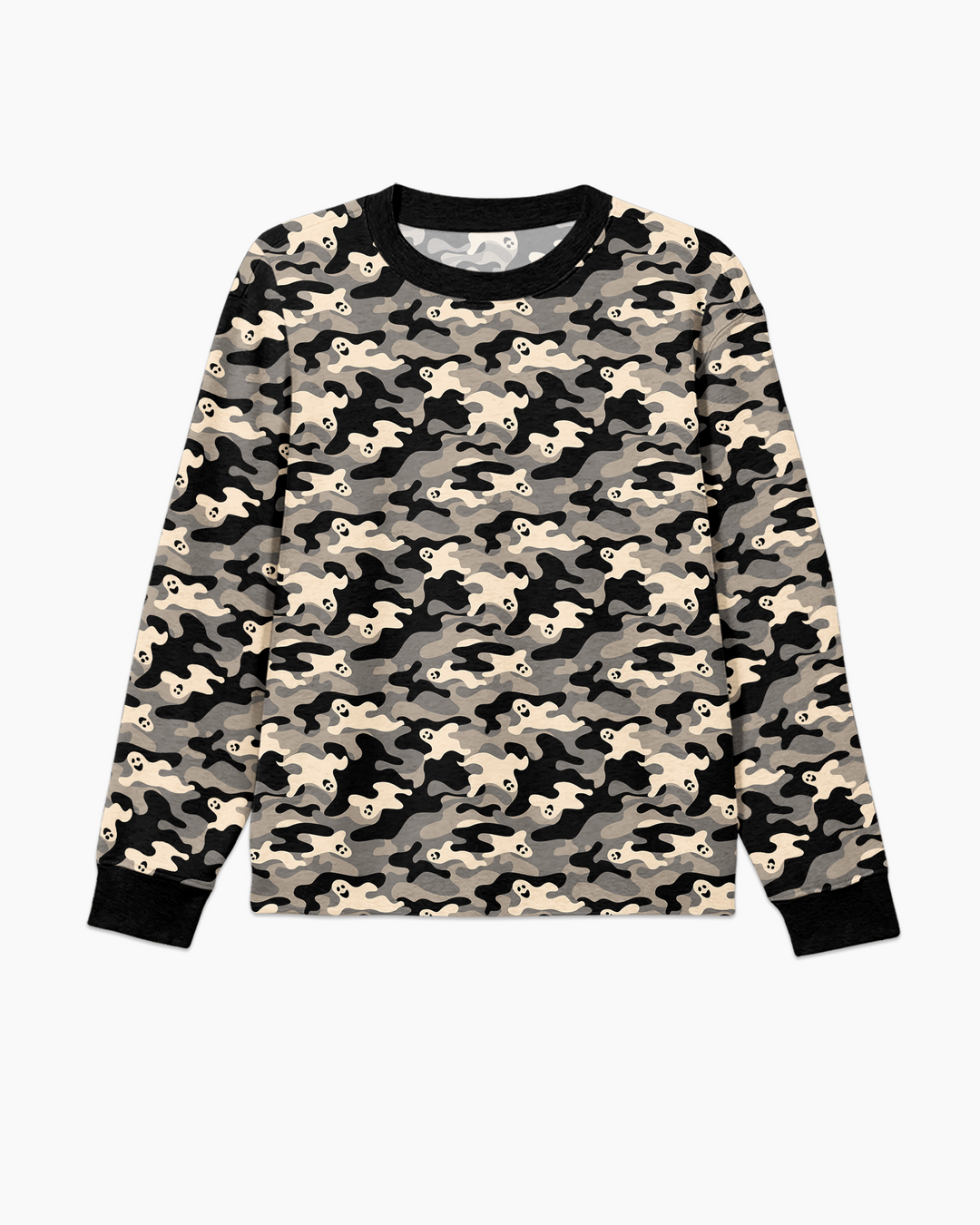 Camo Halloween Ghost Bamboo Men's Pajama Set