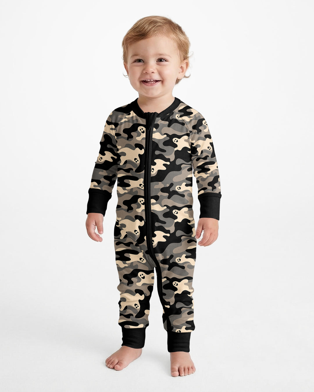 Camo Halloween Ghost Bamboo Convertible Zippy