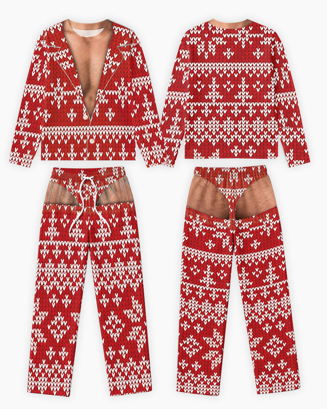 Personalized Funny Christmas Bamboo Men's Pajama Set