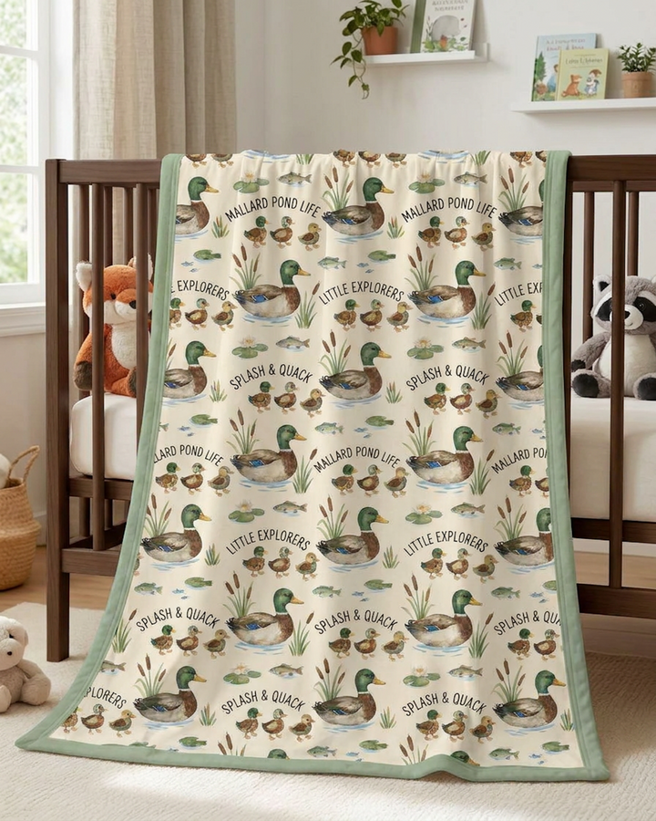 Little Mallard Bamboo Blanket