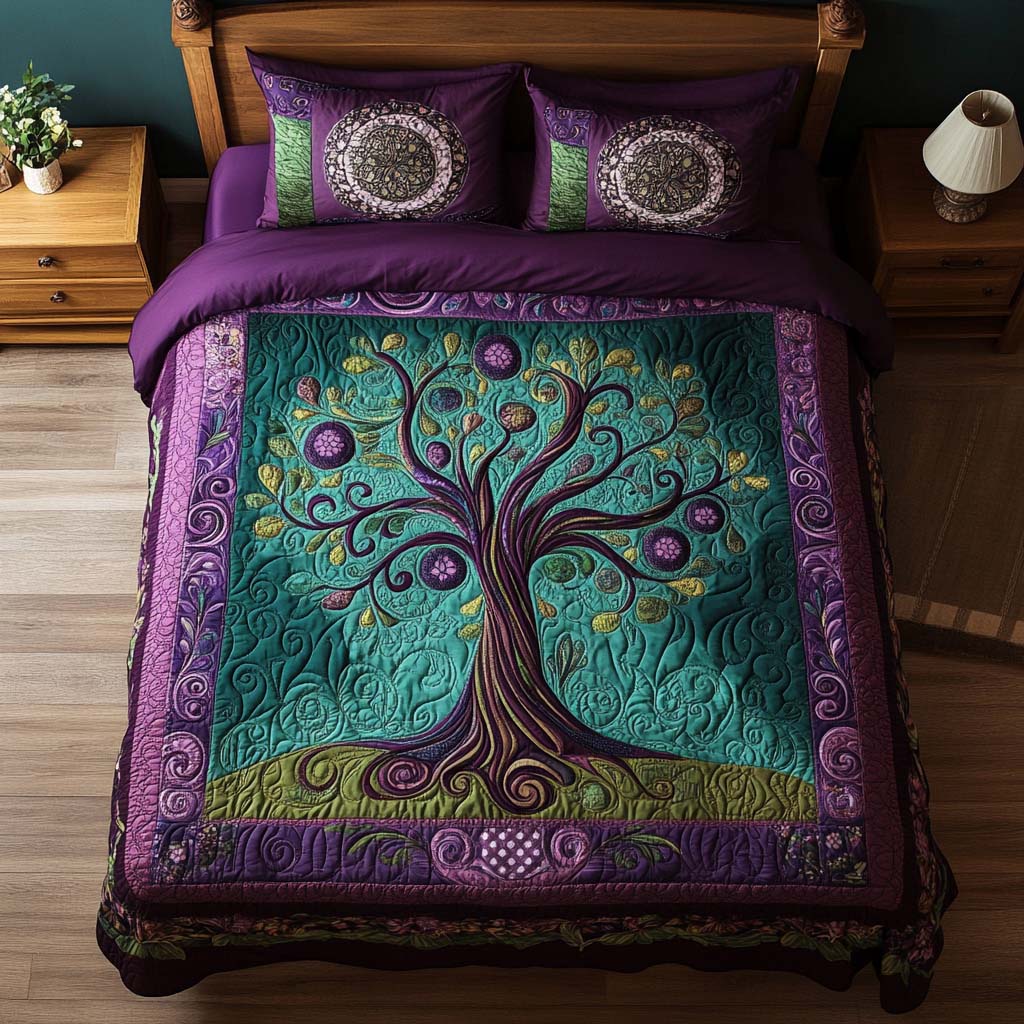Living Harmony Tree Bamboo Quilt Bedding Set