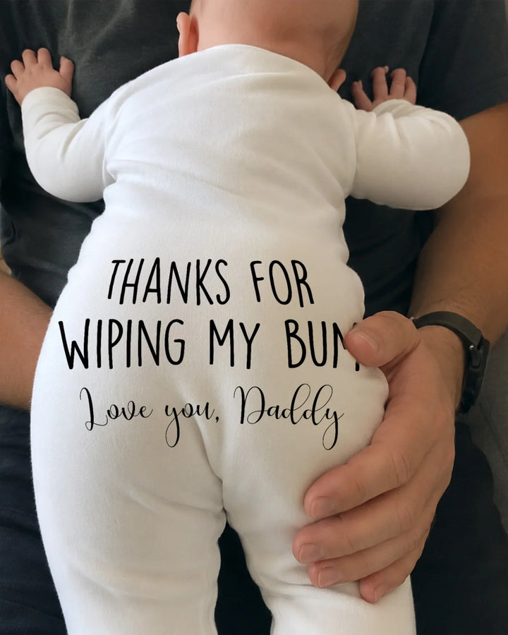 Gerippte Babykleidung mit individuellem Foto - Weich &amp; Skizzenhaft