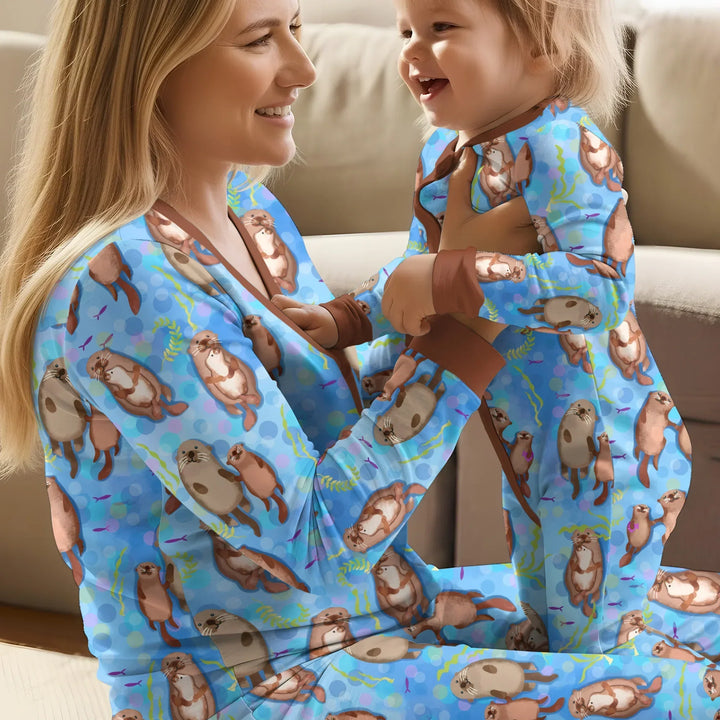 Otterly Together Bamboo Women Pajama Set