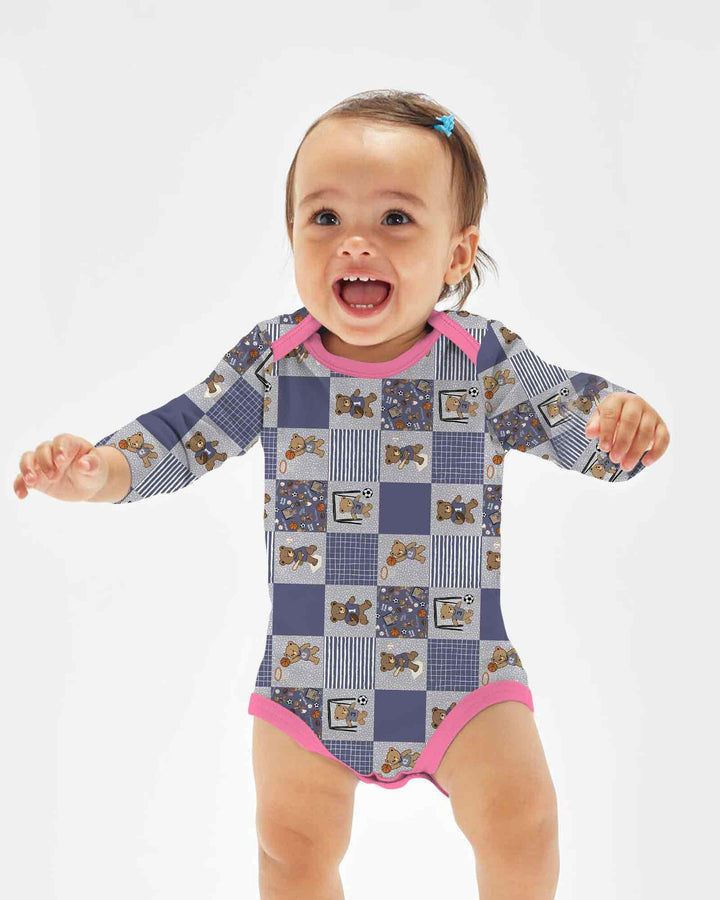 Gerippte Babykleidung mit individuellem Foto - Weich &amp; Skizzenhaft