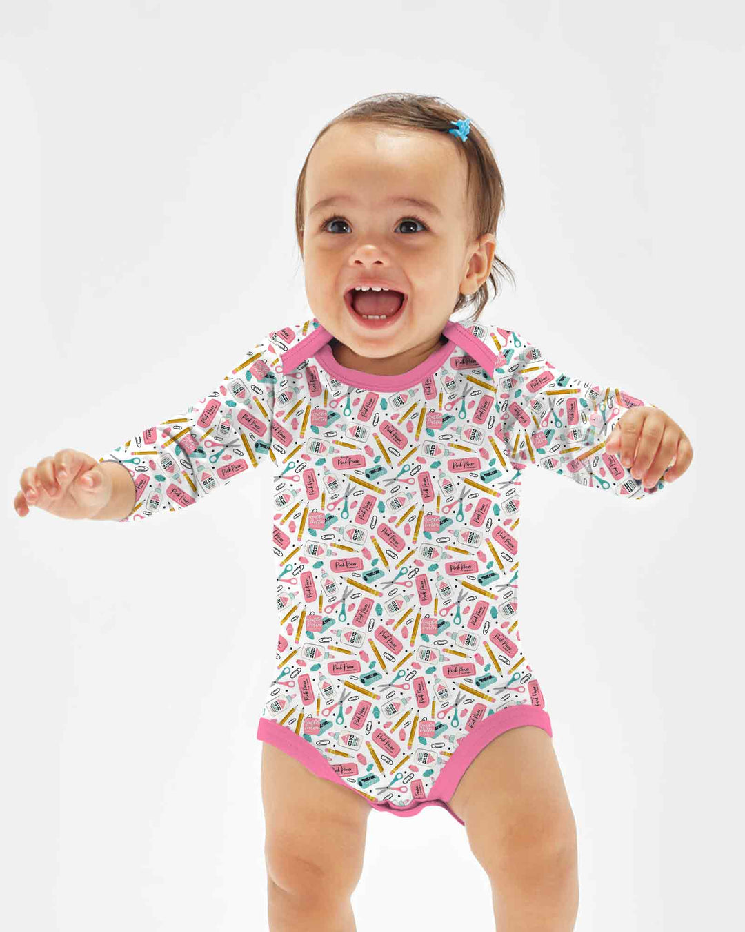 Gerippte Babykleidung mit individuellem Foto - Weich &amp; Skizzenhaft