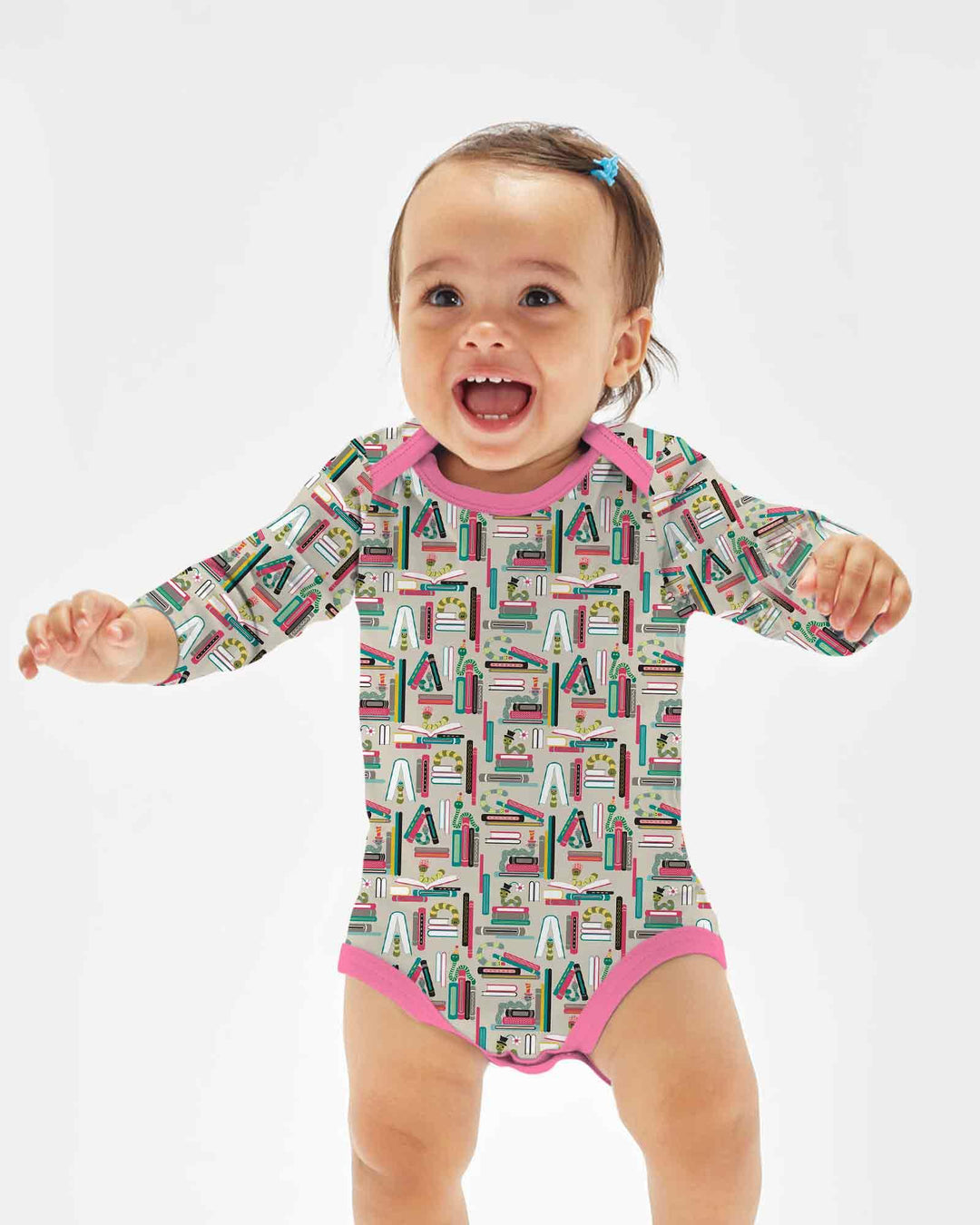 Gerippte Babykleidung mit individuellem Foto - Weich &amp; Skizzenhaft