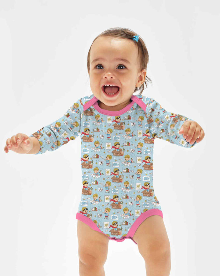 Gerippte Babykleidung mit individuellem Foto - Weich &amp; Skizzenhaft