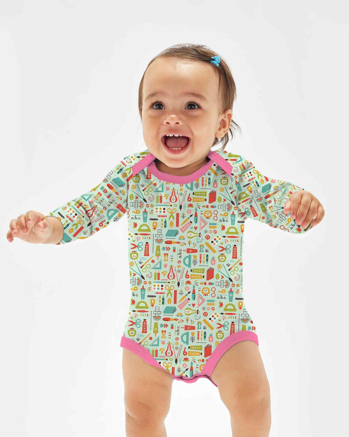 Gerippte Babykleidung mit individuellem Foto - Weich &amp; Skizzenhaft