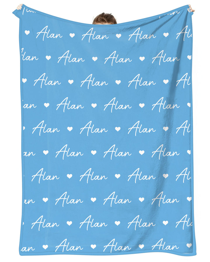 Sweetheart Script Bamboo Blanket