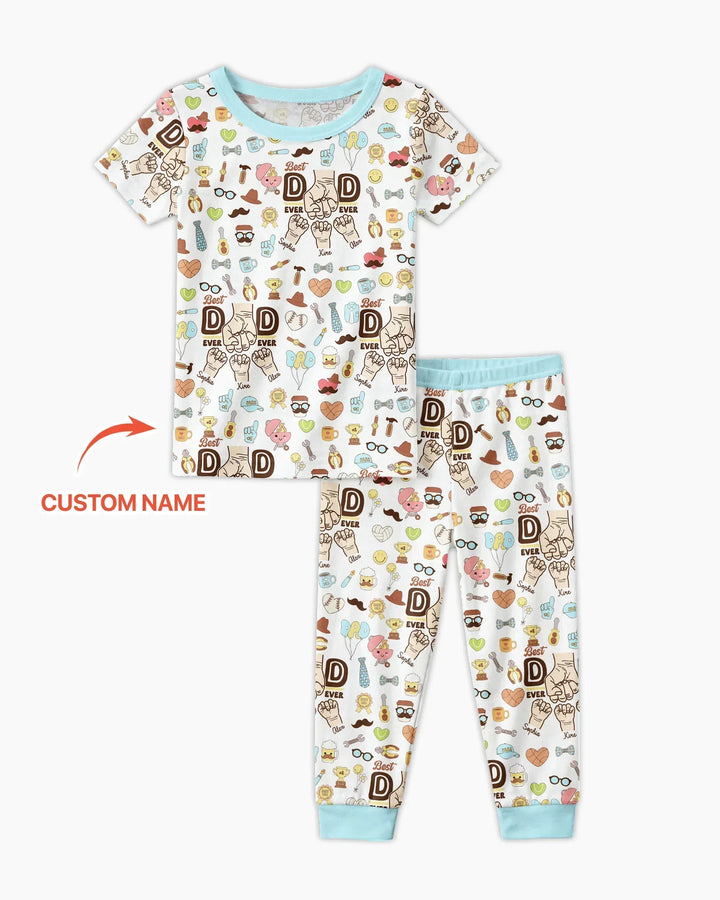Zweiteiliges, kurzärmliges Pyjama-Set mit Marienkäfern