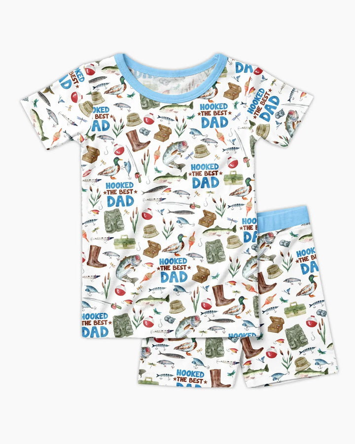 Template Zweiteiliges Pyjama-Set mit kurzen Ärmeln und Shorts