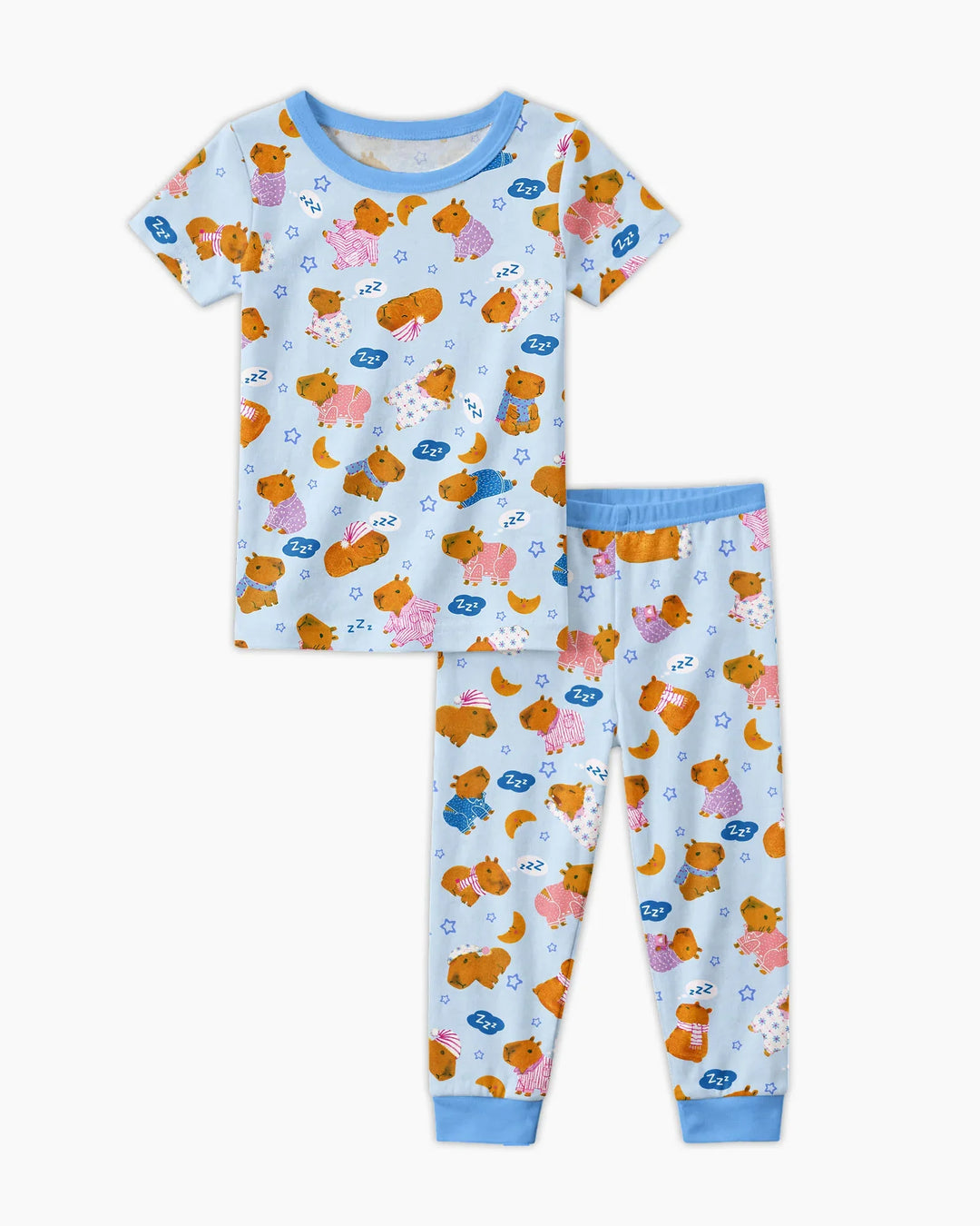 Zweiteiliges, kurzärmliges Pyjama-Set mit Marienkäfern