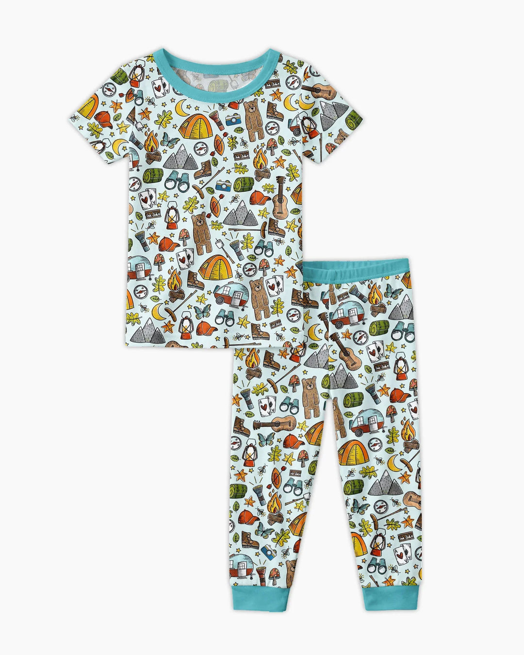 Zweiteiliges, kurzärmliges Pyjama-Set mit Marienkäfern