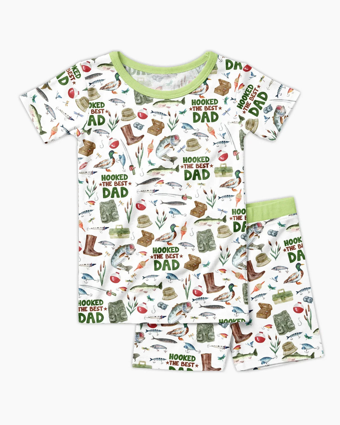 Template Zweiteiliges Pyjama-Set mit kurzen Ärmeln und Shorts