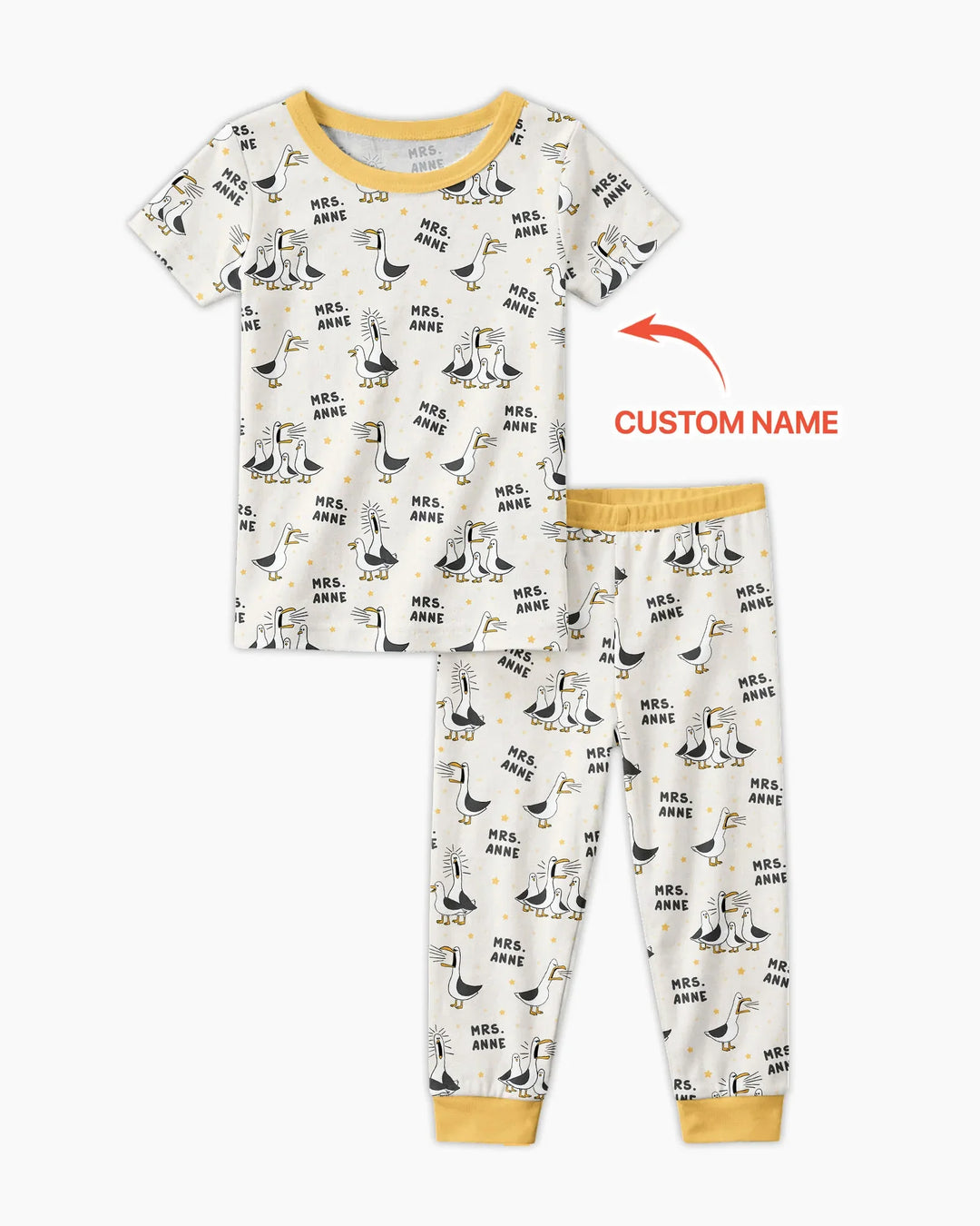 Zweiteiliges, kurzärmliges Pyjama-Set mit Marienkäfern