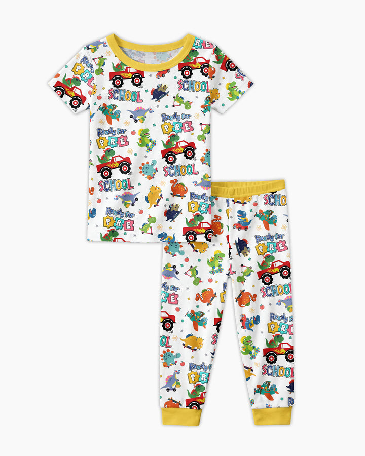Zweiteiliges, kurzärmliges Pyjama-Set mit Marienkäfern