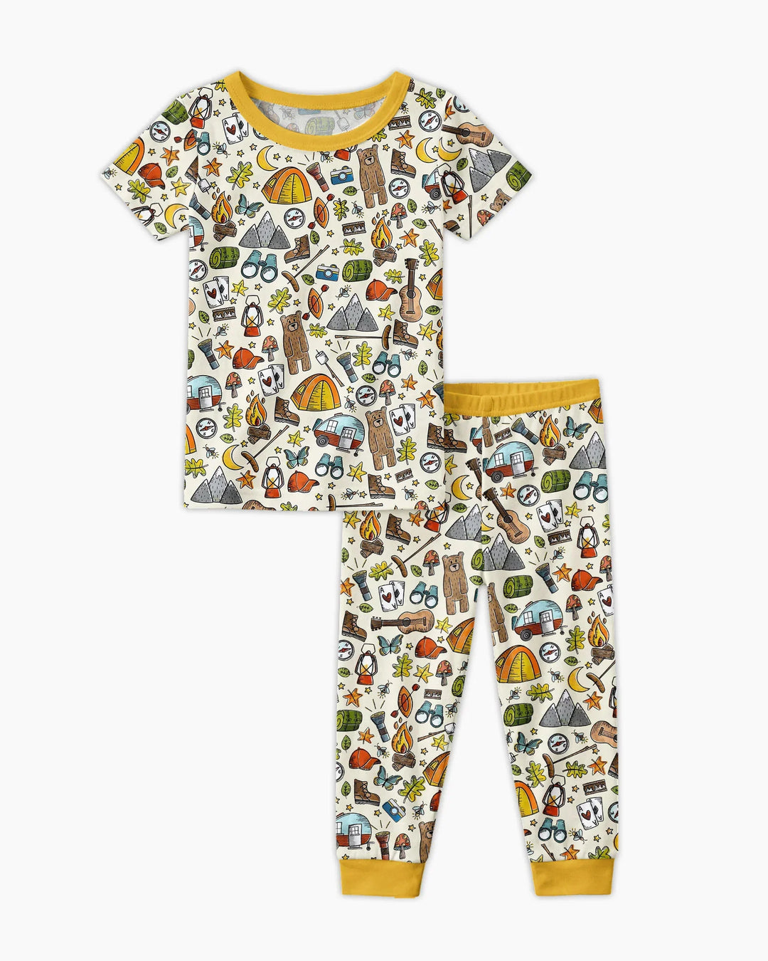 Zweiteiliges, kurzärmliges Pyjama-Set mit Marienkäfern