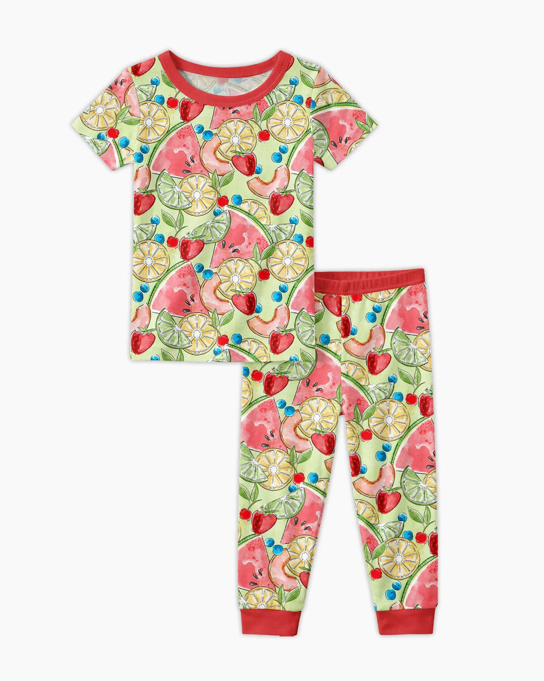 Zweiteiliges, kurzärmliges Pyjama-Set mit Marienkäfern