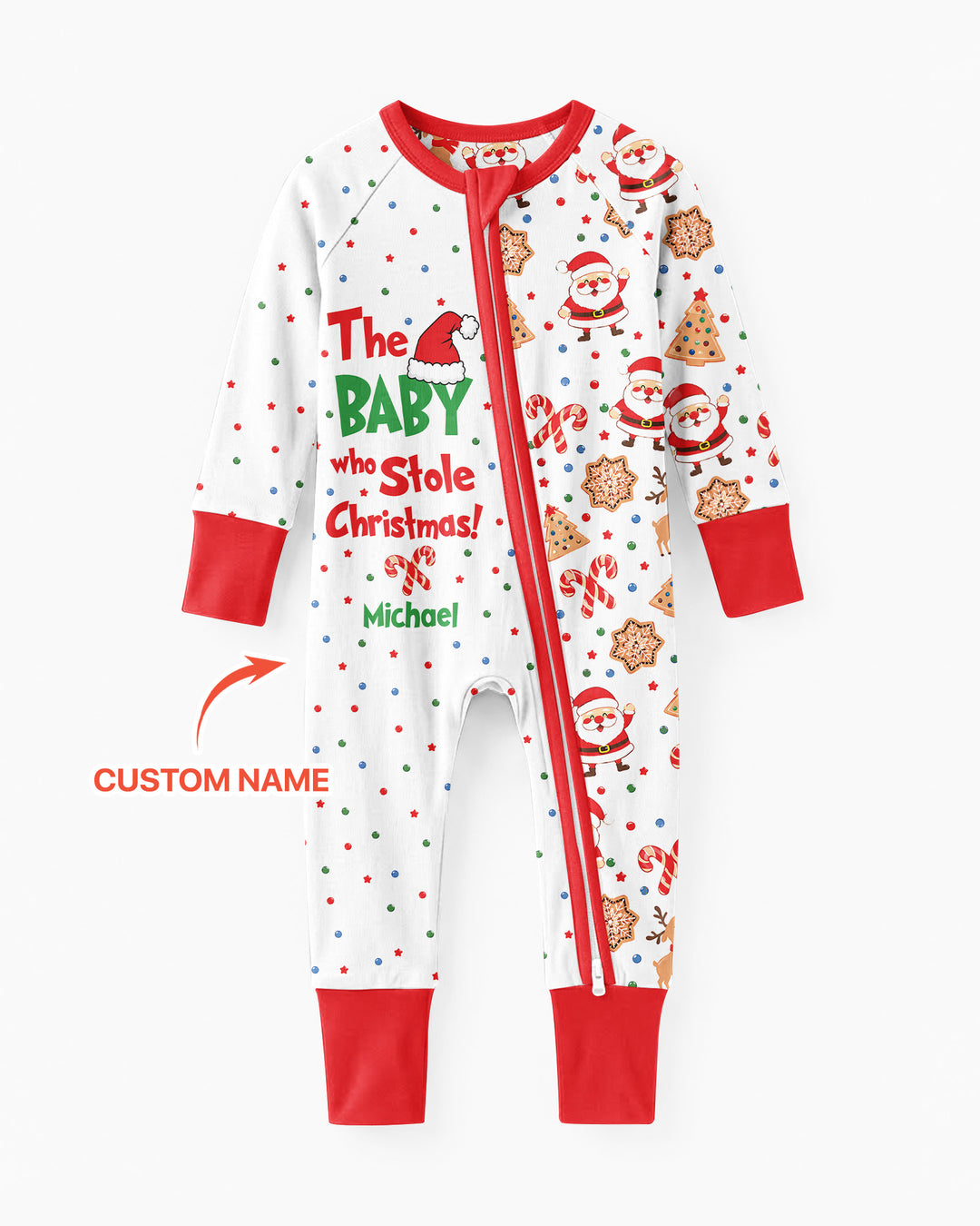 Custom Name The Baby Who Stole Christmas Bamboo Convertible Zippy